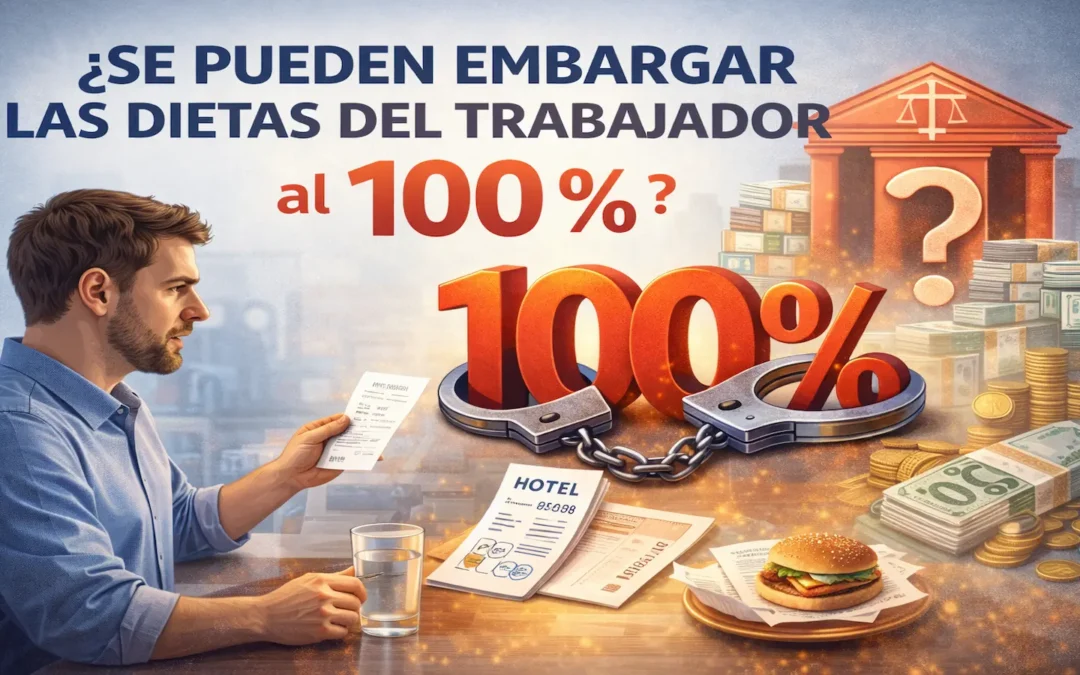 ¿Se pueden embargar las dietas del trabajador al 100%?