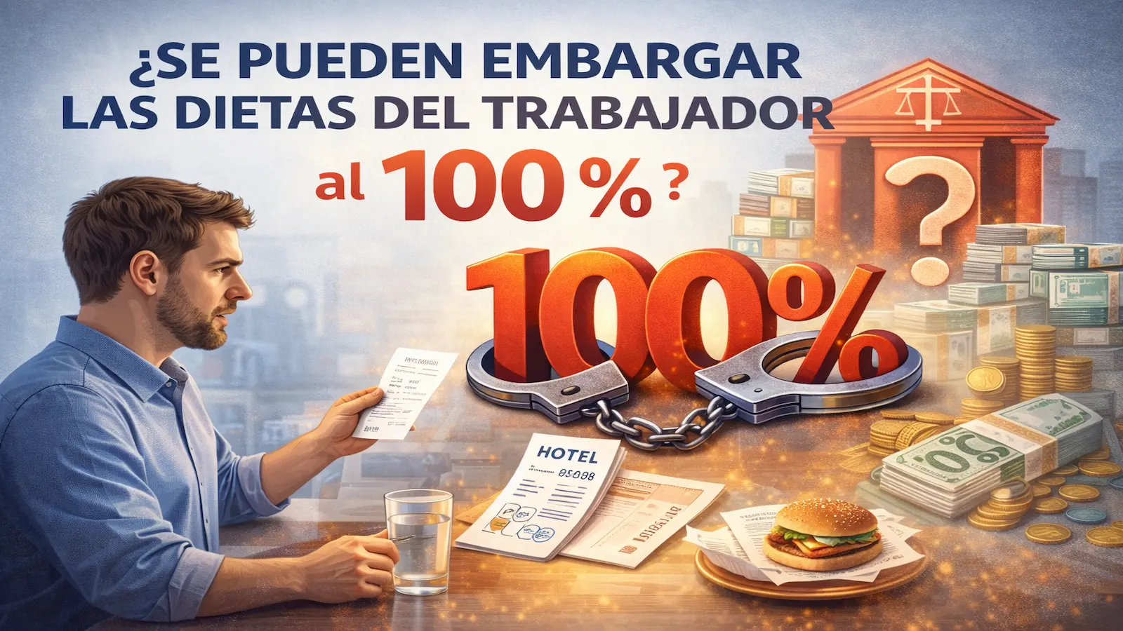¿Se pueden embargar las dietas del trabajador al 100%?